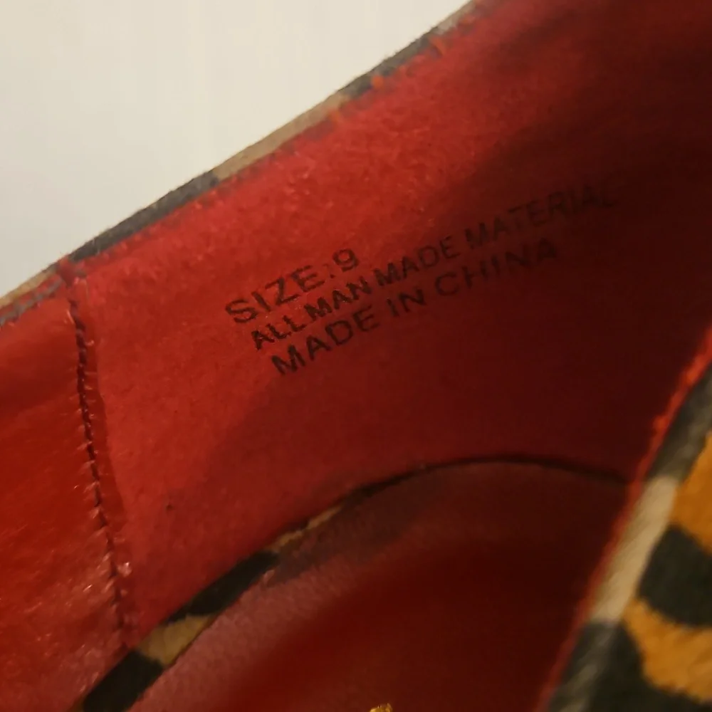 👣PRIVILEGED 😽 Leopard Stilletto Platform "STRIPPER " Heels S 9 - Picture 6 of 8